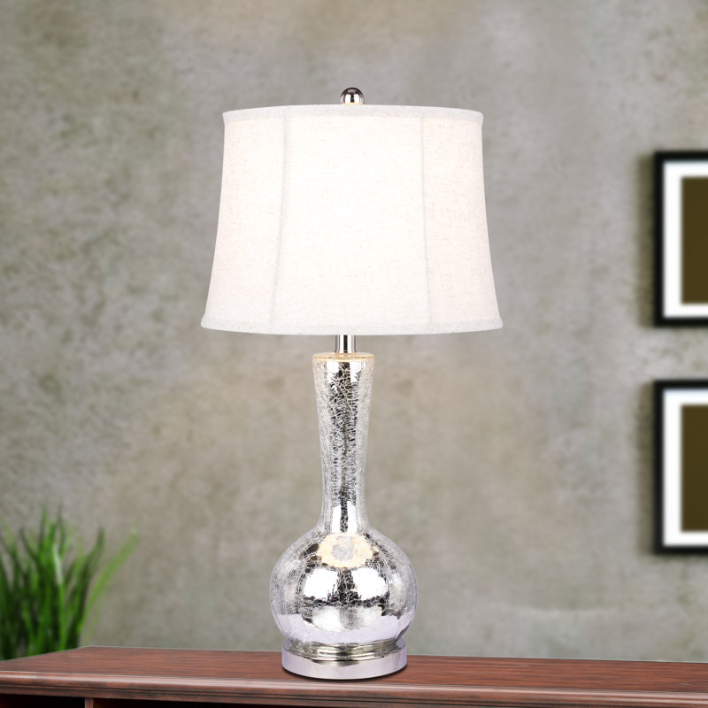 Lampe de table 27,5 po argent lafever