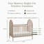 Lit de bébé convertible 3-en-1 Alouette-114980040