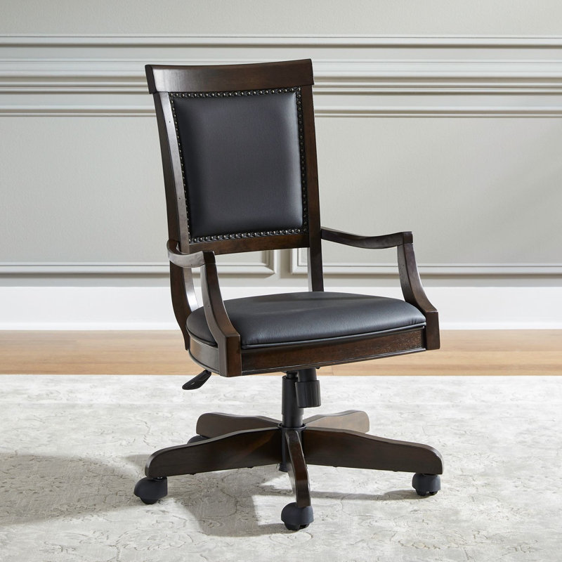 Chaise de travail en vinyle Mattern