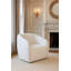 Modern White Swivel Accent Chair