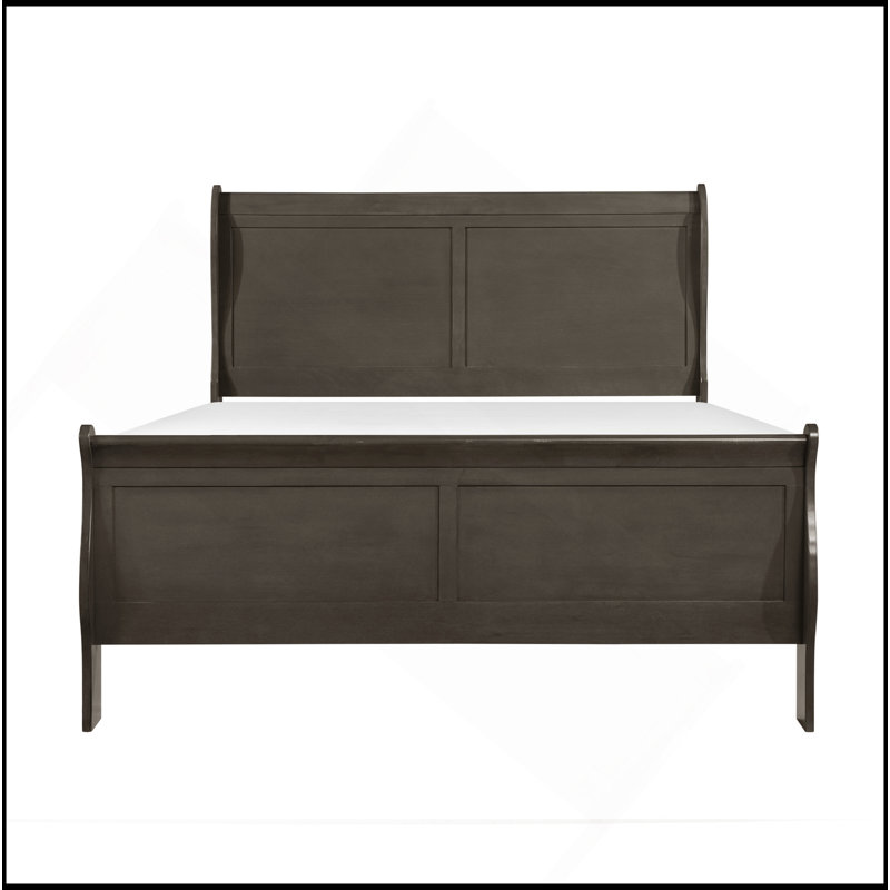 Lit-bateau style Louis Philippe, Gris