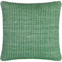 Handwoven solid olive green w/ green stripe cotton throw pillow, doubl –  Water Air Industry