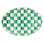 Emerald Check Small Oval Platter