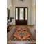 Tapis marocain beige / brun en coton et polyester à imprimé numérique Madeline Collection-137217162