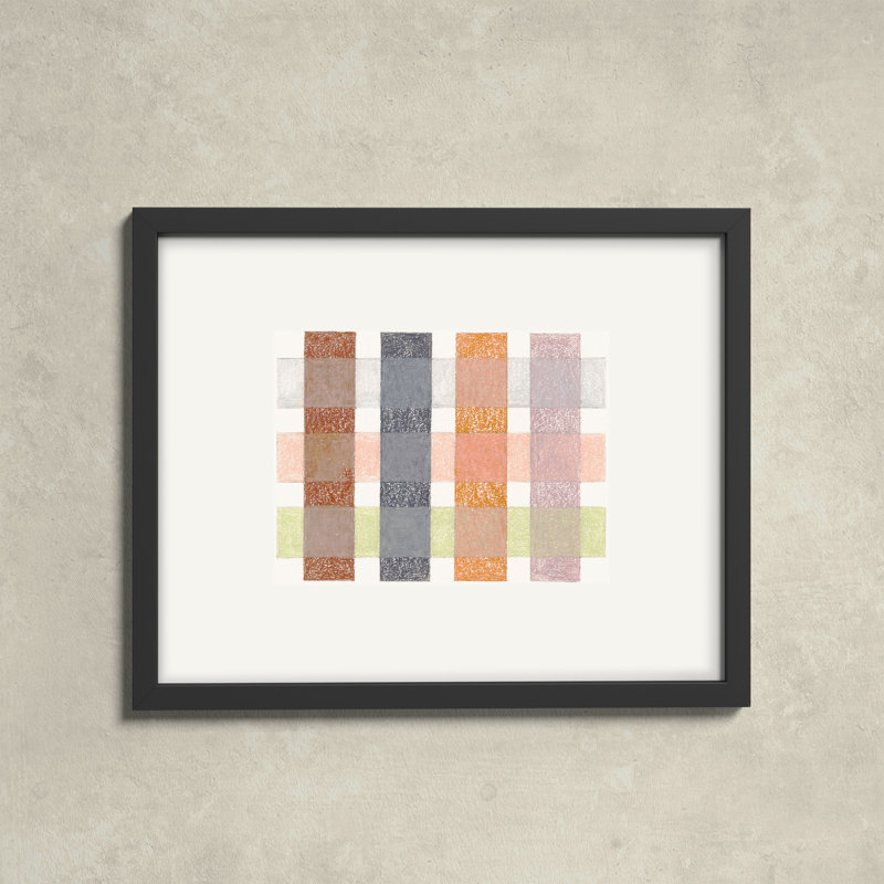 Gridlock VI by Beth James, Black Framed, 20" W x 16" H