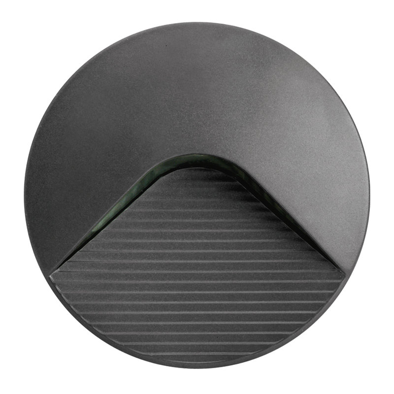 Oubre Integrated LED Outdoor Flush Mount, Dark grey