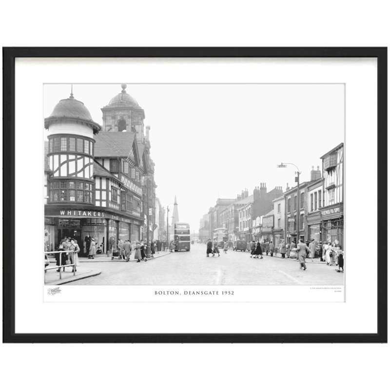 Bolton, Deansgate 1952 by Francis Frith - Single Picture Frame Print, 60cm H x 80cm W x 2.3cm D