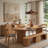 Bachman Extendable 45'' to 105" Oval Solid Wood Dining Table with Hiden Storage Space, 45" Round Dining Table -1040019282