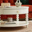 Table de bout ronde Crème fraiche-104977369