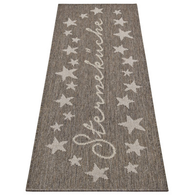 Machine Woven Brown Indoor Rug
