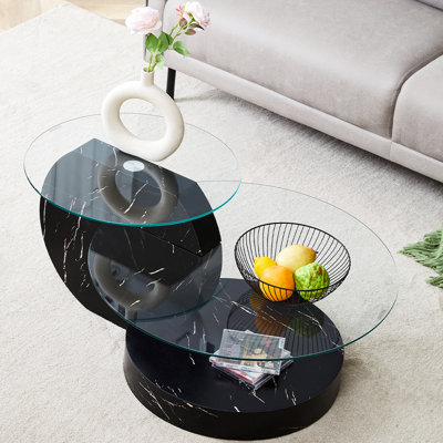 Lashawnna Glass Top Single Coffee Table
