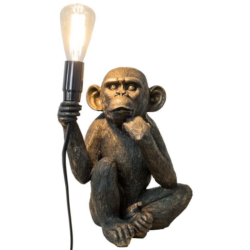 Breshonna Monkey Lamp 24cm Black