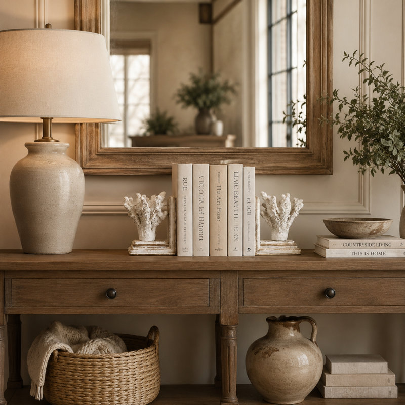Coral Bookends