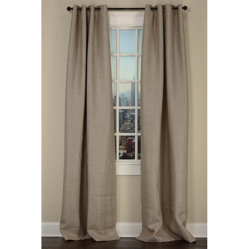 Foil Room Darkening Curtain, Gold, 50" W x 96" L