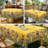 Machine-washable yellow Easter-themed polyester tablecloth-1198626717