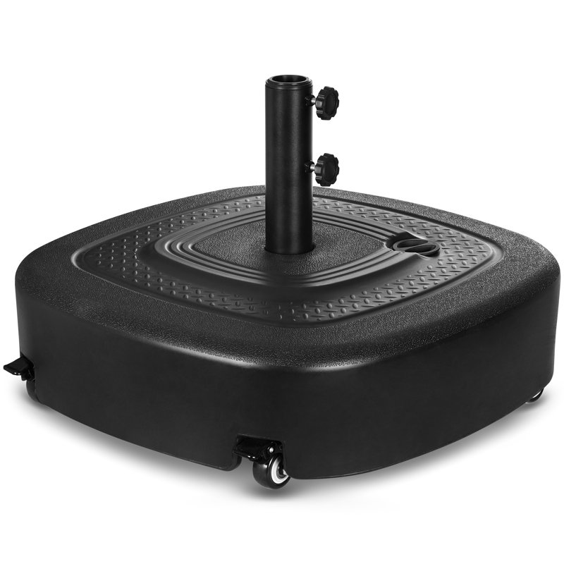 6.6kg Plastic Free Standing Umbrella Base with Wheels