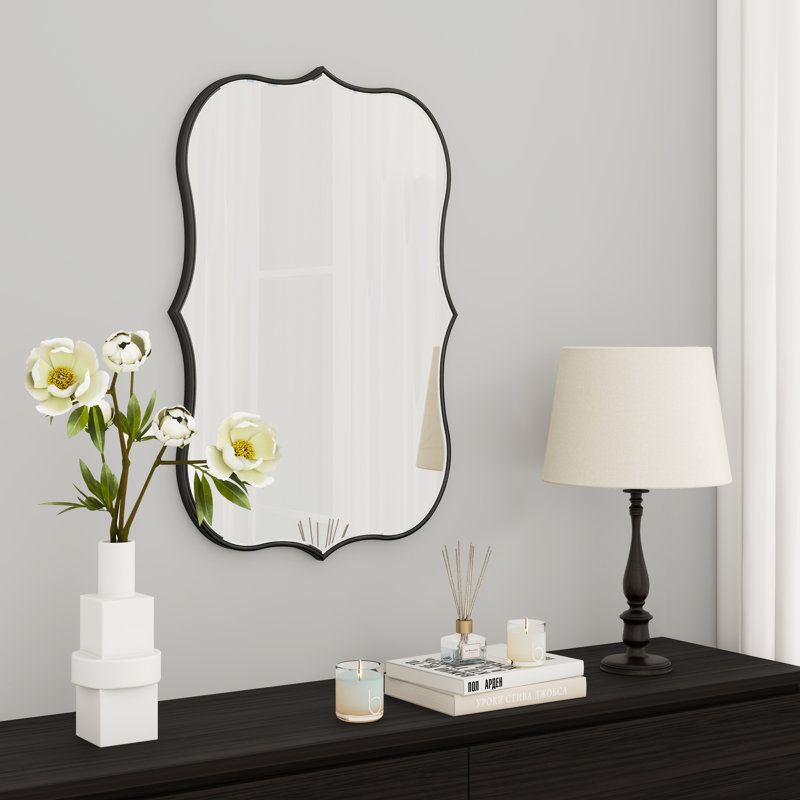 Miroir mural Euri, Noir