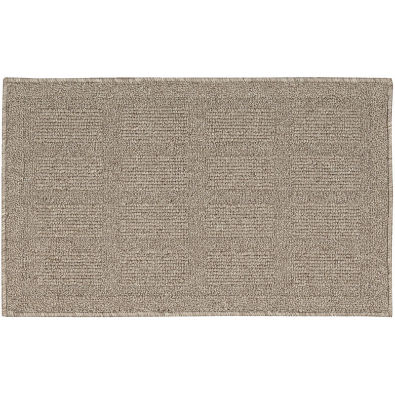 Tapis taupe touffeté à la main Seema, Rectangle 2 pi 6 po x 4 pi