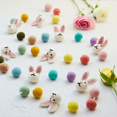 Felt Bunny Garland