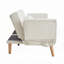 Futon canapé-lit avec accoudoirs réglables, réglable-845529210