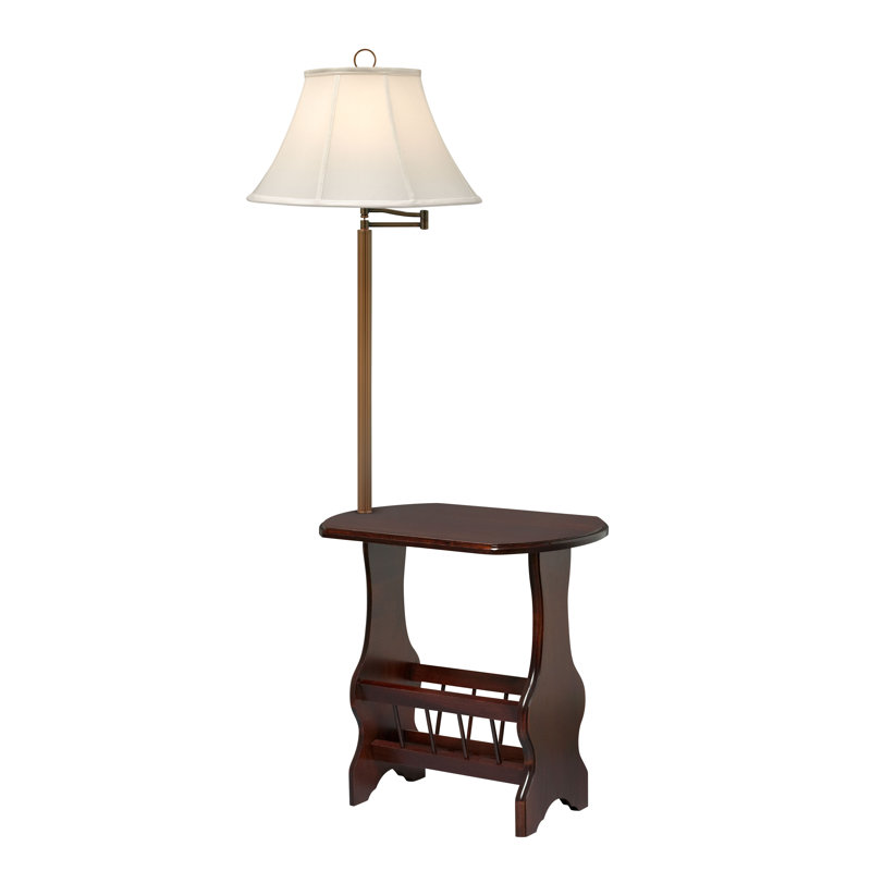 Colebrook 59'' Cherry Task Floor Lamp