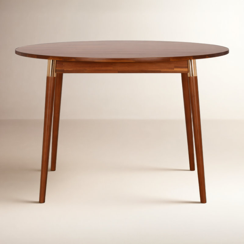 Dakota Acacia Round Solid Wood Dining Table