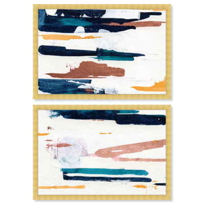 Colorful " Colorful Brushstroke Lines " by Oliver Gal