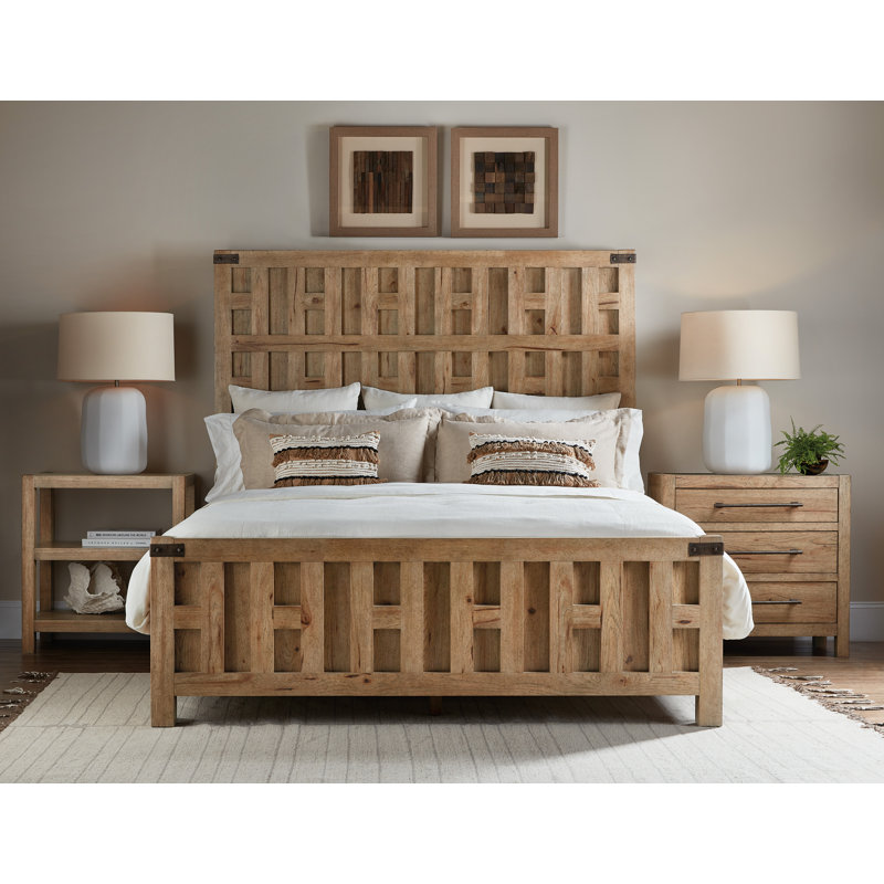Vineyard Row Panel Bed, King