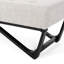Gris avec un design sophistiqué, point de gaufres, l 46,53 po x P 17,92 po x H 16,59 po