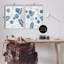 "Blue Toned Plant", ensemble de 2 impressions sur toile encadrées, design par Hannah Dawson-114317227-114317231