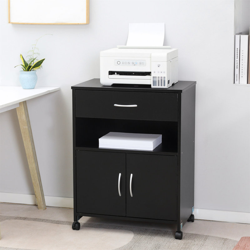 Pacorro 60cm Wide 1 -Drawer File Cabinet, Black