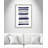 Olexandra Indigo Paint Streaks' Framed Print