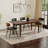 Colby 60-76"W Solid Wood Extendable Dining Table, Contemporary Rectangle, Seats 6-8-191402321