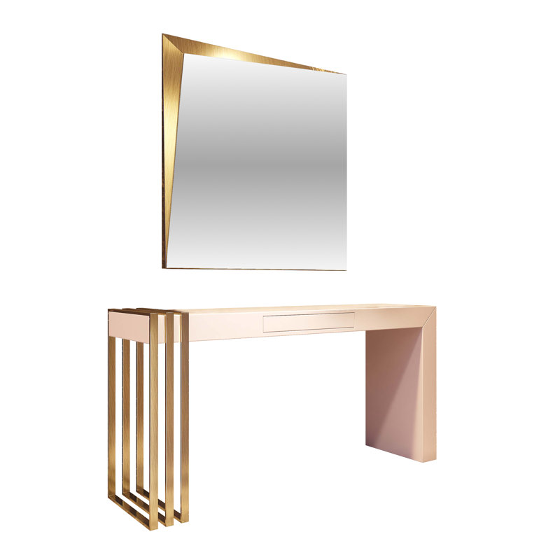 Imperium Console With Mirror R22-100, 72" H x 50" W x 20" D