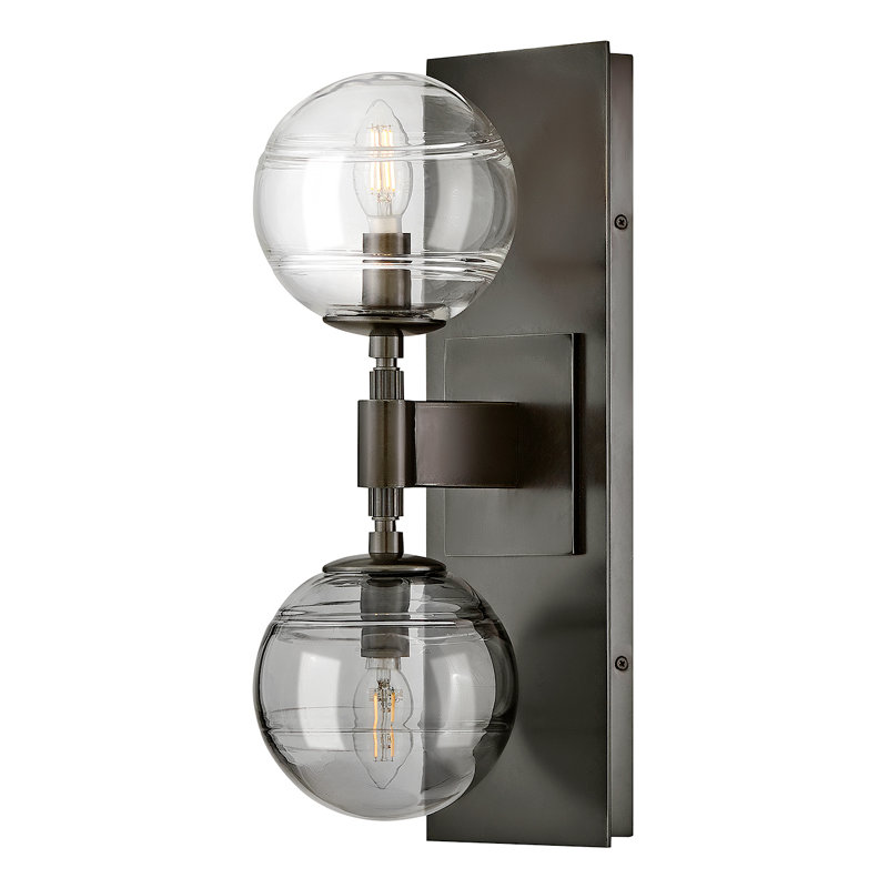 Oberon Steel Armed Sconce, Black Oxide