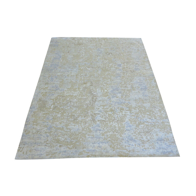 Tapis de surface ivoire 7 pi 11 po x 10 pi 1 po one-of-kind noué la