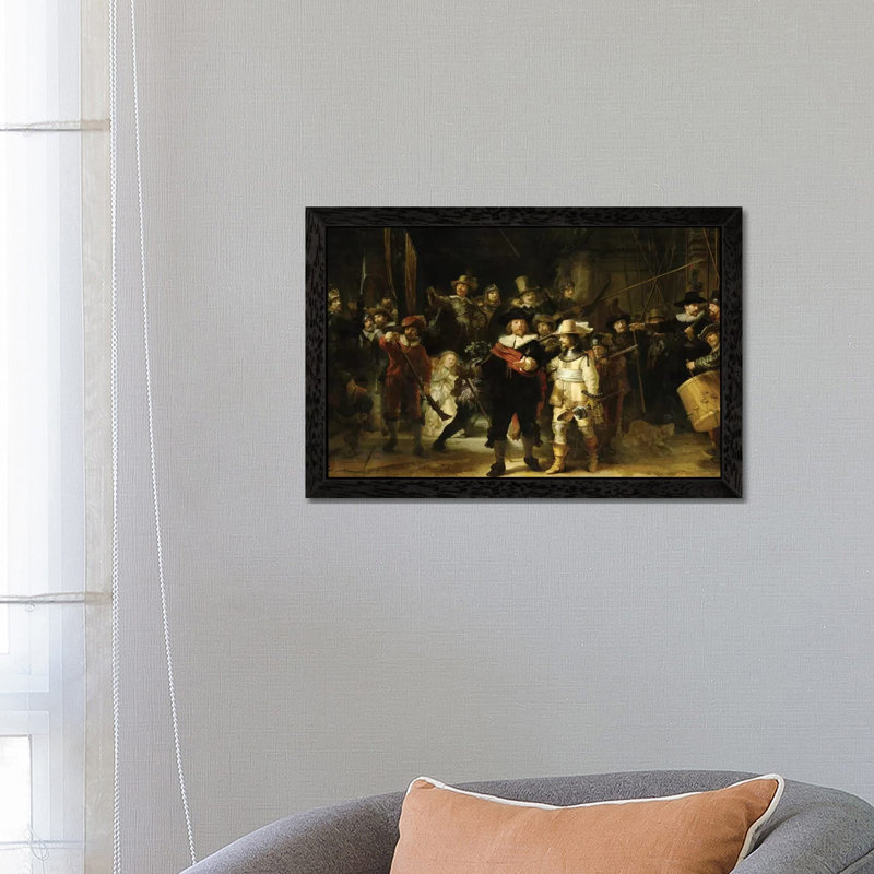 The Night Watch (Militia Company Of District Ii Under The Command Of Captain Frans Banninck Cocq), 1642 by Rembrandt Van Rijn - Painting on Canvas