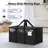 16 Pack Extra Large Heavy Duty Moving Bags, Black Storage Bins With Lids, Reinforced Handles & Heavy-Duty Zippers Moving Boxes Storage Bags Totes For Clothes Packing, Dorms, College Supplies, Black-126354025