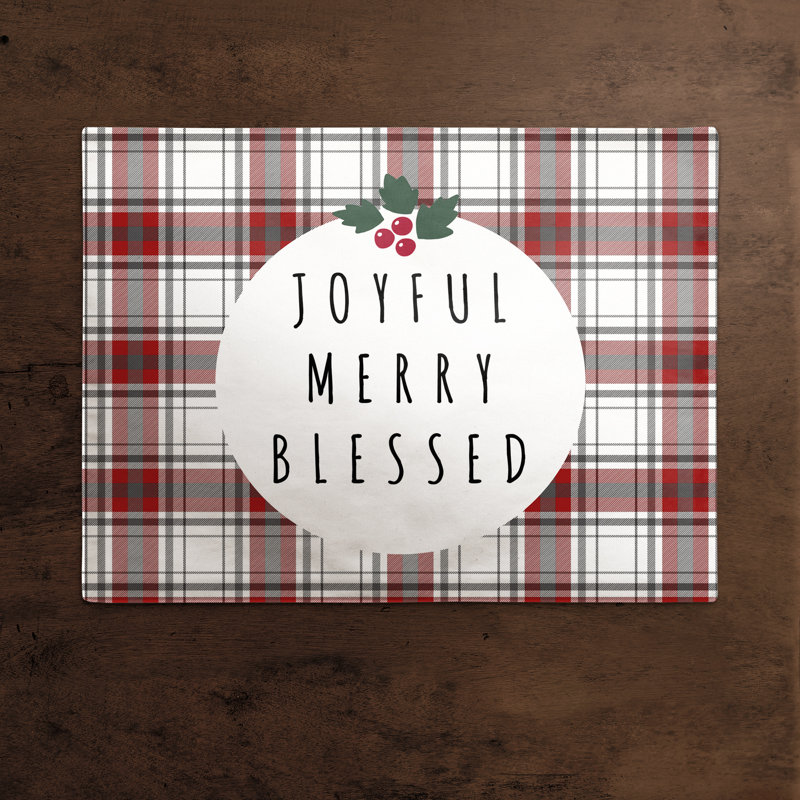 Aagje Polyester Plaid Rectangle Placemat
