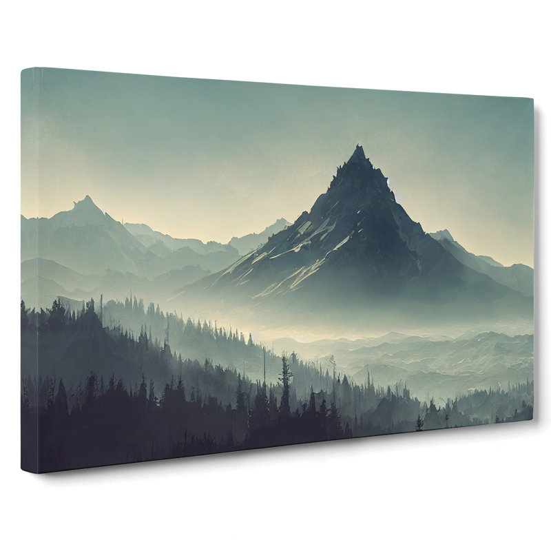Excellent Winter Mountains - Wrapped Canvas, 35cm H x 50cm W x 3cm D