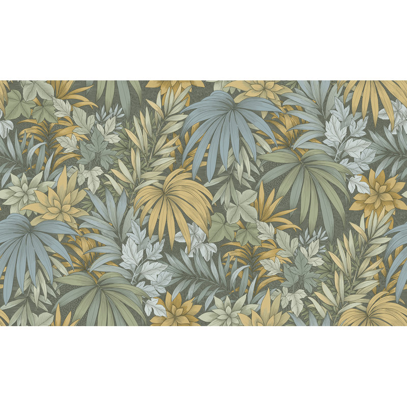 Papier peint mousse Allure Jungle, Vert