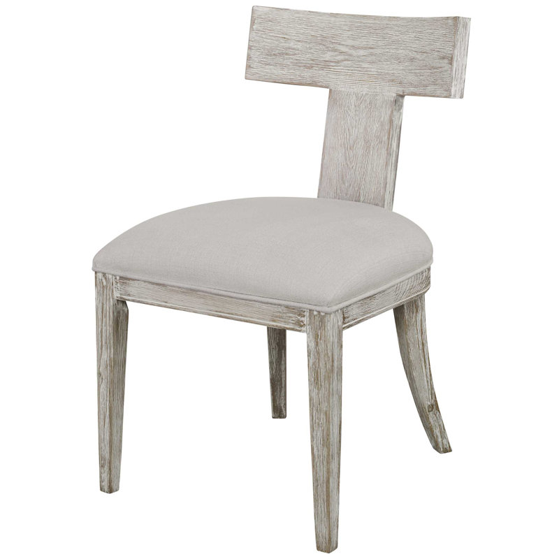 Tegan Upholstered Dining Chair, Whitewash