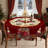 Red Washable Christmas Party Atmosphere Decor Polyester Tablecloth