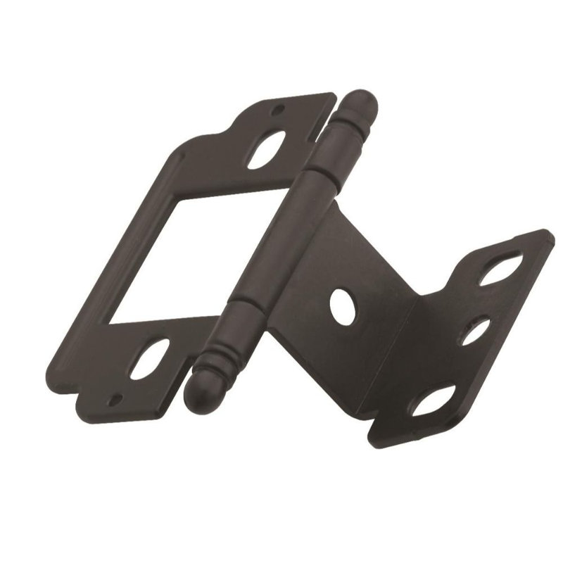 Charnière simple à roulement à billes H 2,25 po x l 2,25 po, Noir mat
