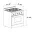 Cuisinière au gaz 30 po CROWN Professional