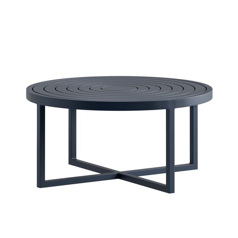 Round Cocktail Table, Navy