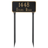 Madison 2-Line Lawn Address Sign
