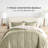 7-Piece Reversible Bedding Bundle - Solid Comforter and Patterned Sheet Set-99311803-99311807