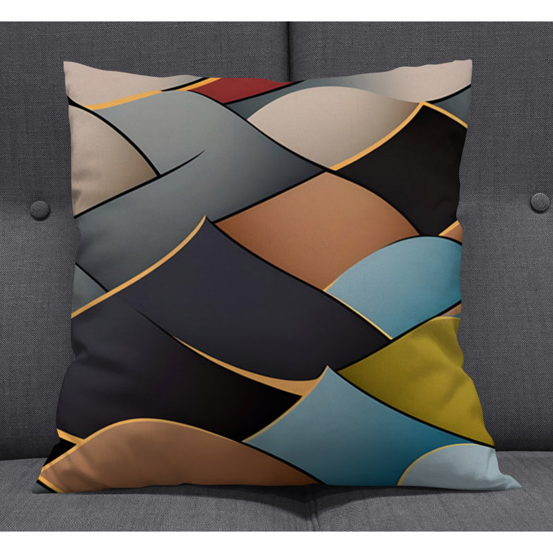 Coussin décoratif, Housse de coussin seulement - sans coussin, H 16 po x l 16 po