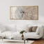Anneau d'arbre monochrome, impression sur toile encadrée-96074449-111664885